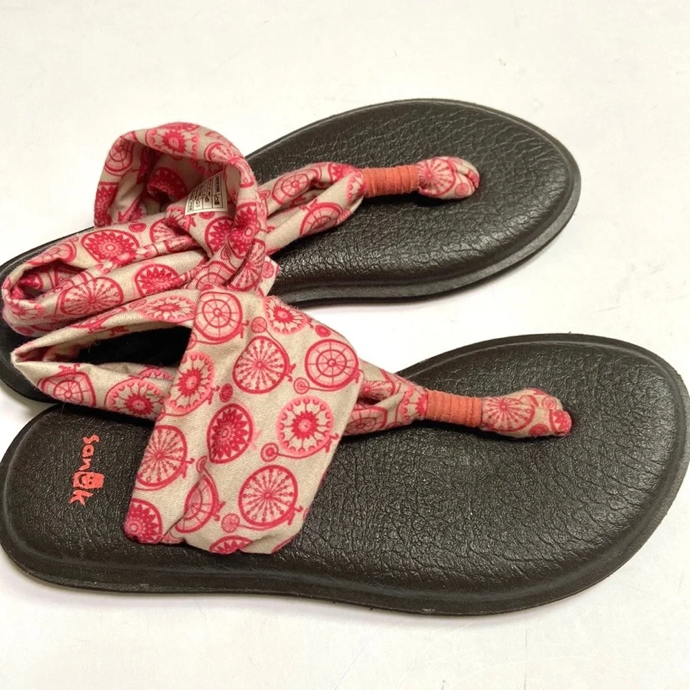 COPY - Sanuk Yoga Sling Bicycle Print Sandals - Picture 2 of 10
